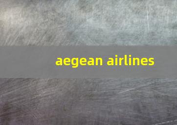 aegean airlines